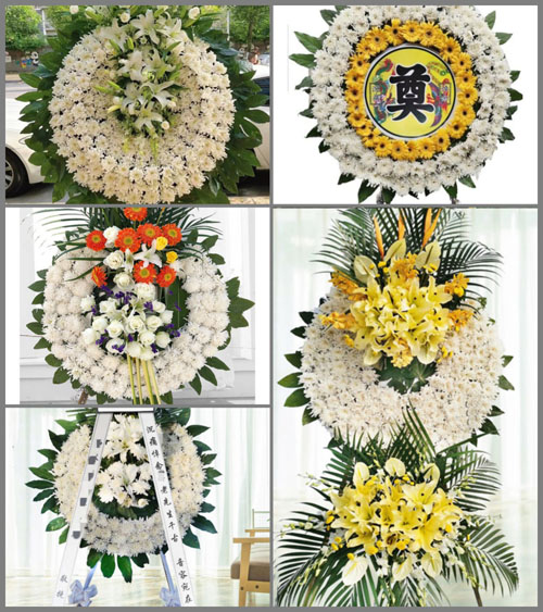 湖南常德武陵区白鹤山乡白鹤山村花圈速递